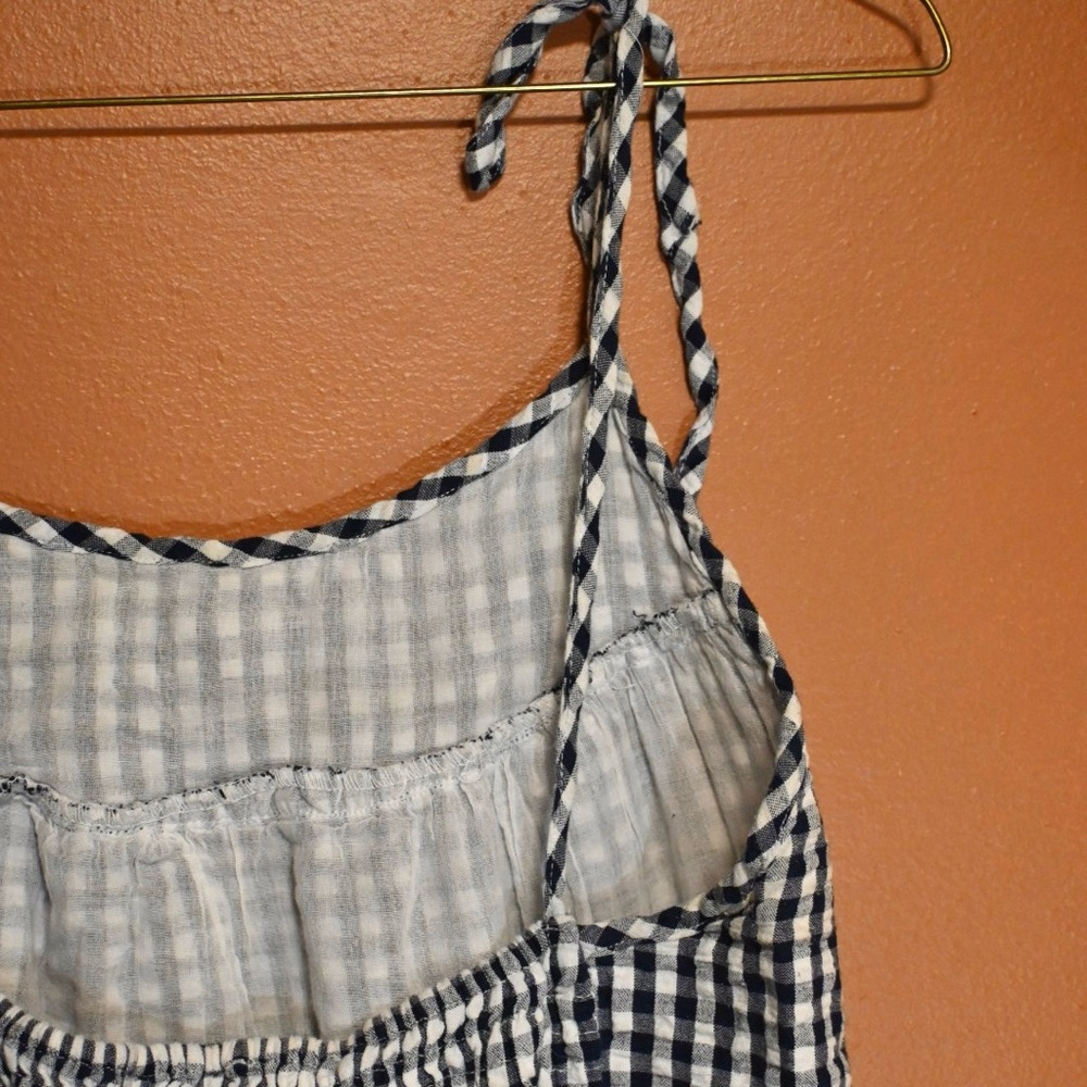 Tiered Gingham Dress